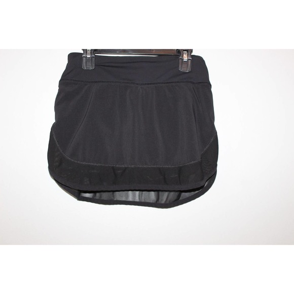 Lululemon Hotty Hot Skirt Skort Shorts Black 4 Way Stretch Women's Size 2 H14792 - Picture 3 of 16